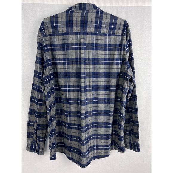 Johnnie O Shirt Mens Whitman Classic Plaid Blue Flannel Button Up Heritage - Picture 3 of 5